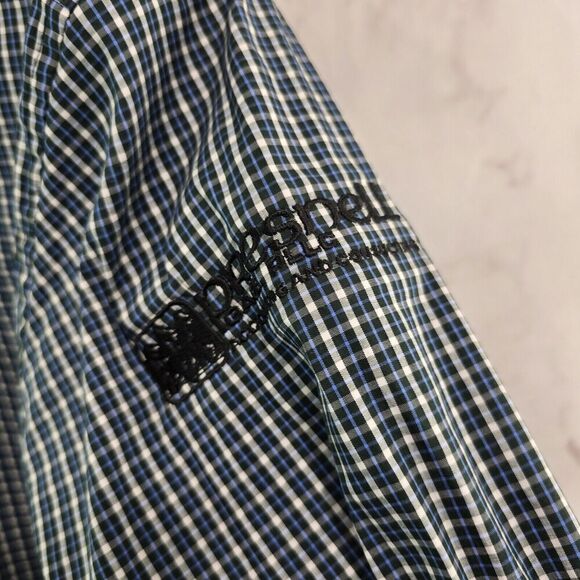 Brooks Brothers Shirt Mens Small Black Blue Plaid Button Up Check Long Sleeve - Picture 7 of 10